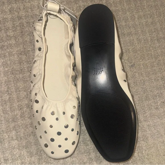 H&M white studded ballet flats - Picture 4 of 6